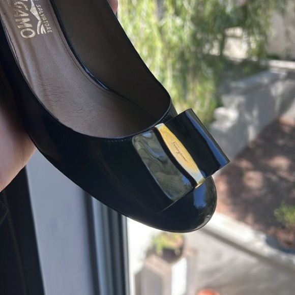 Black Patent leather Salvatore Ferragamo Heels - Picture 7 of 13